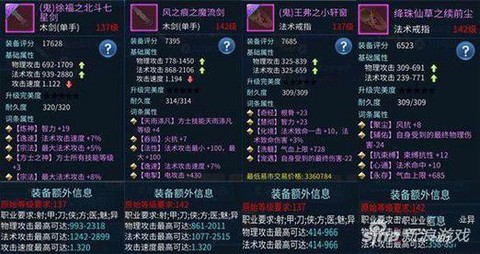 倩女幽魂异人带什么装备